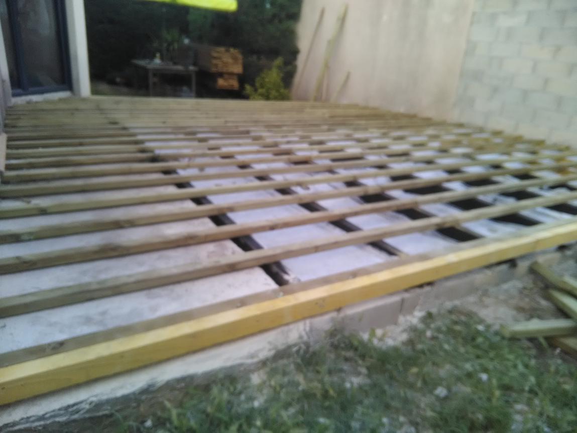 Construction d'une terrasse en bois