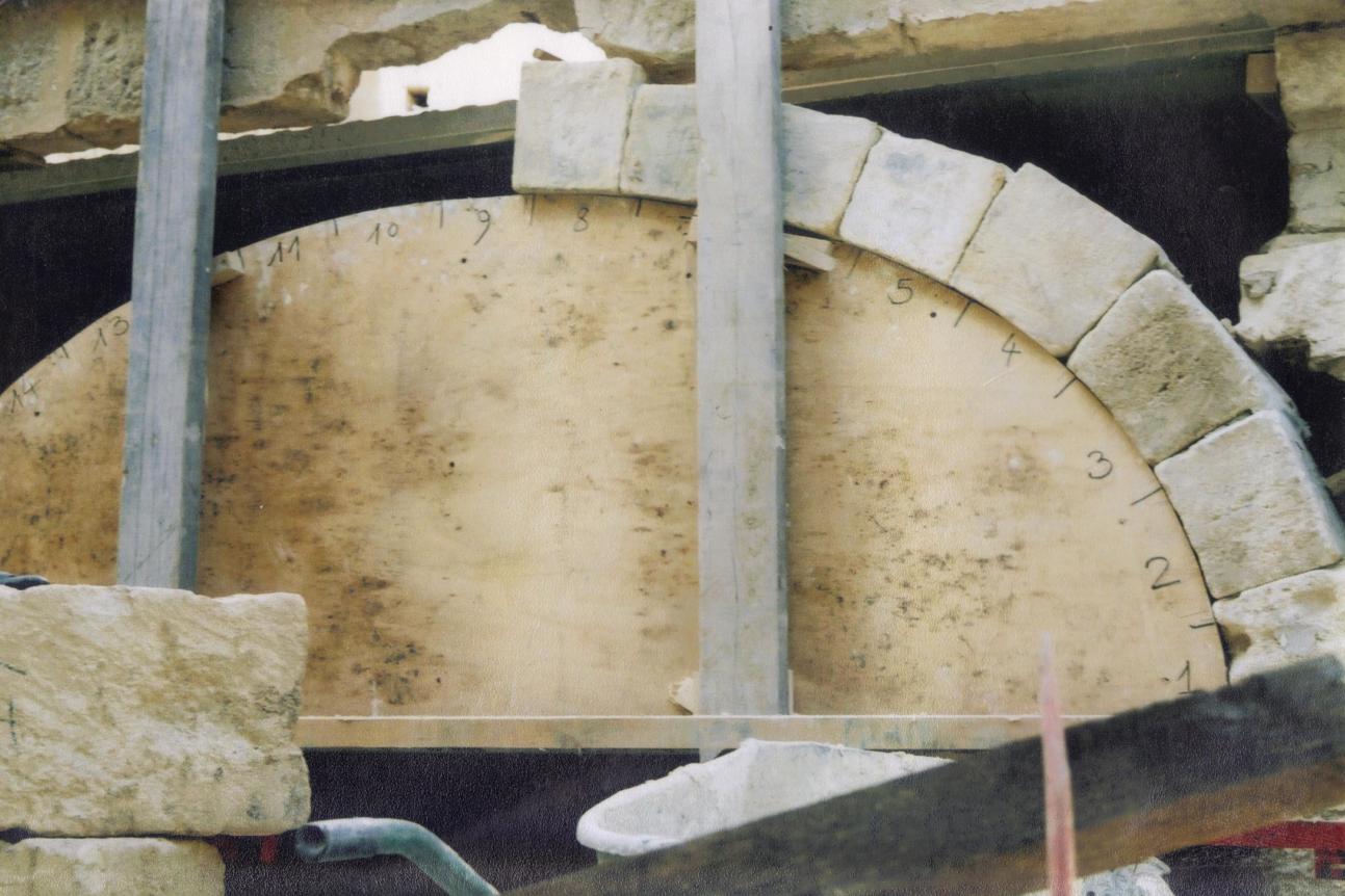 voûte en construction